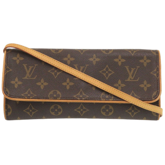 LOUIS VUITTON Shoulder Bag Monogram canvas Brown Monogram Pochette Twin GM Women