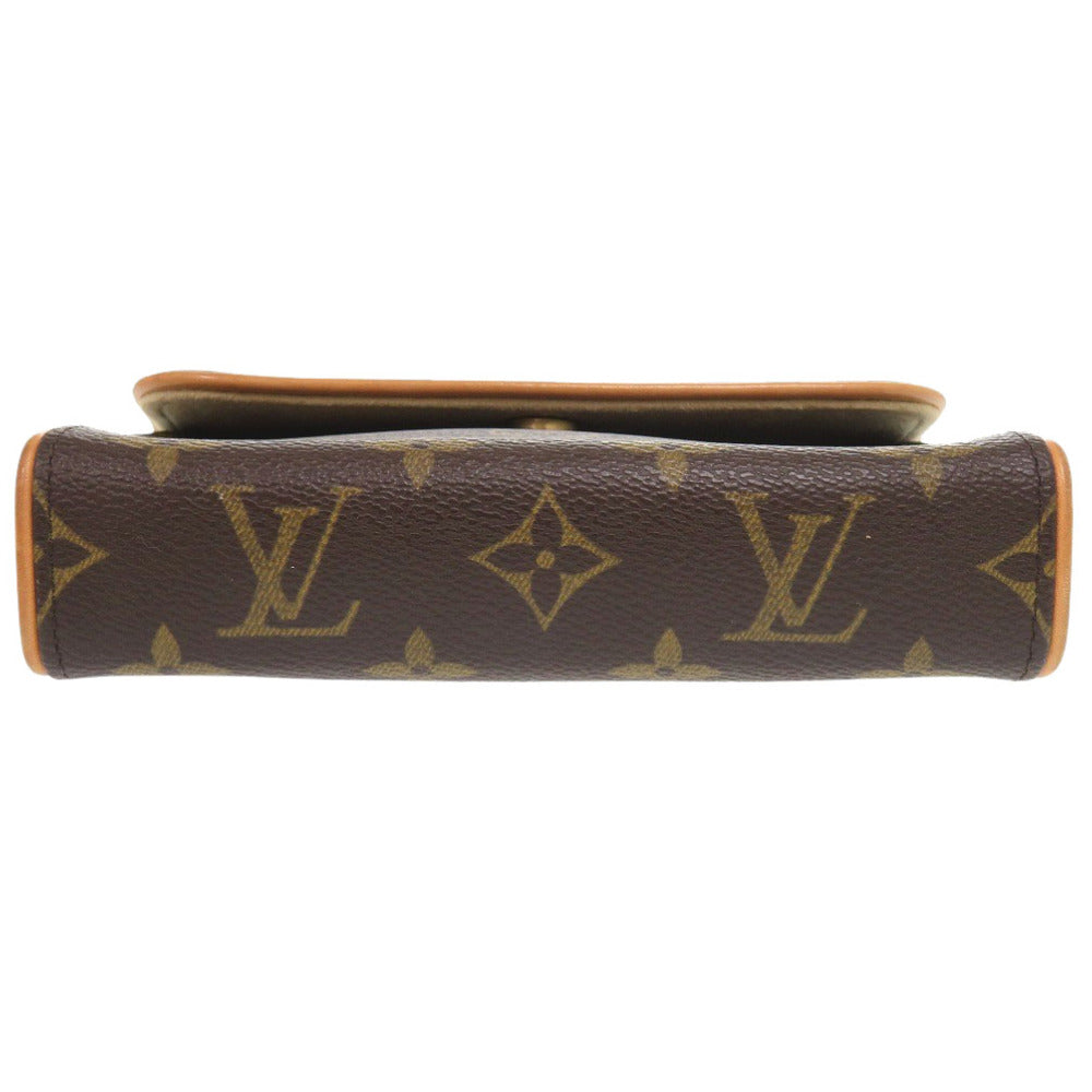 LOUIS VUITTON Waist bag Monogram canvas Brown Monogram Pochette Florentine