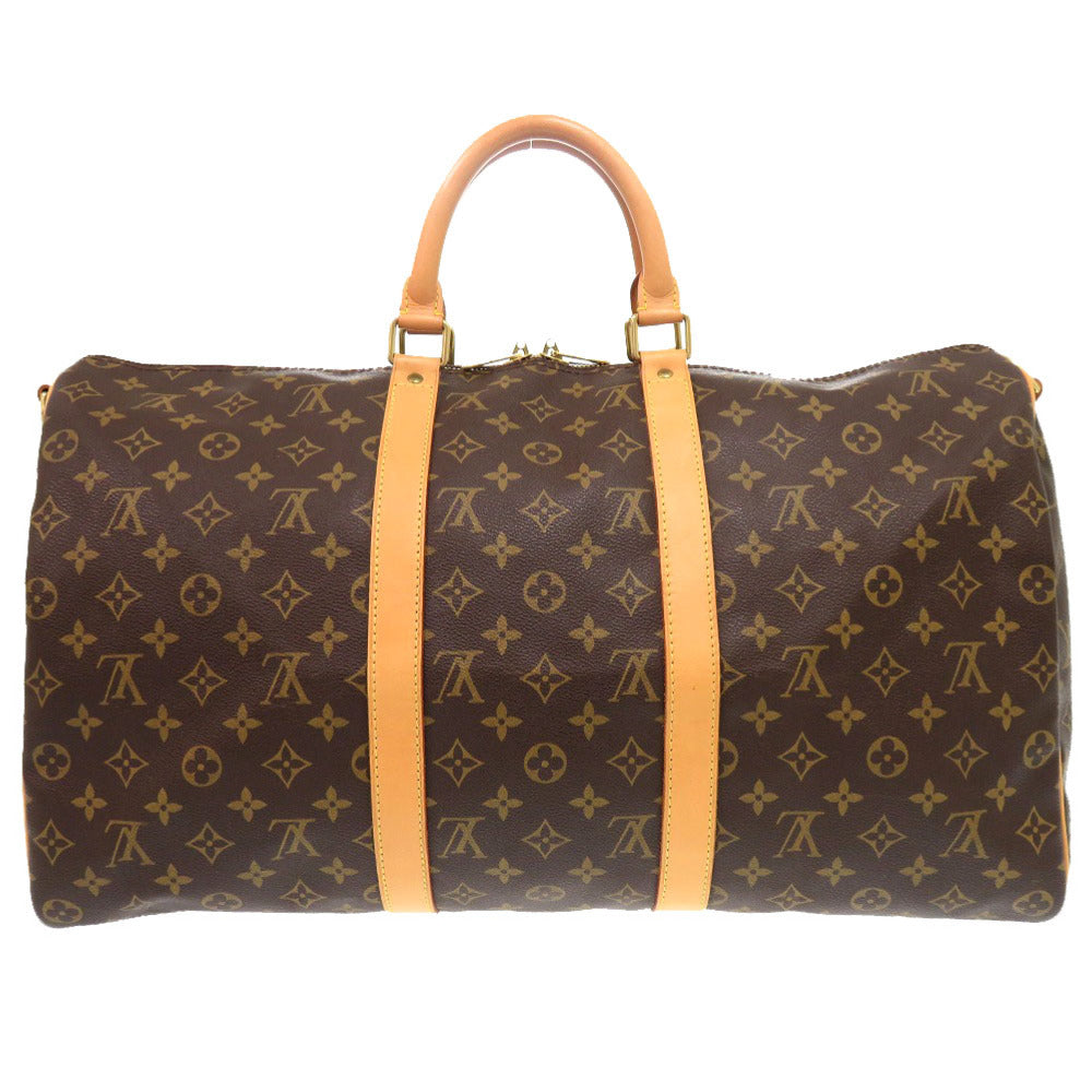 Luxury Women's Handbag | LOUIS VUITTON Boston Duffel bag Monogram canvas Brown Monogram Keepall bandouliere50
