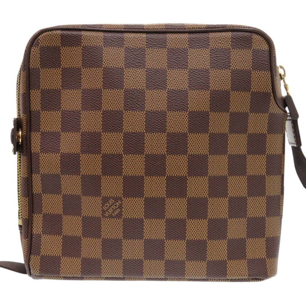 LOUIS VUITTON Shoulder Bag Damier canvas Brown Damier Olaf PM Women