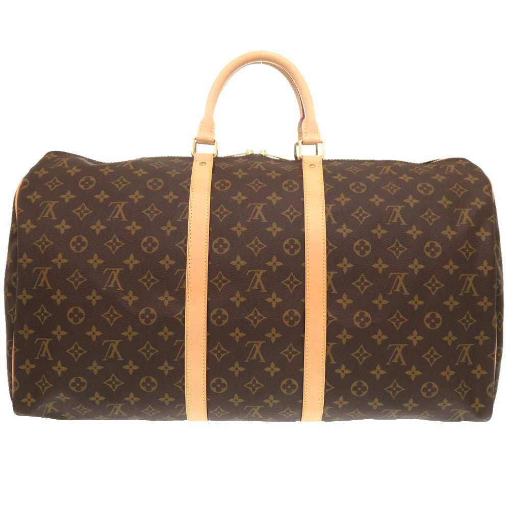 LOUIS VUITTON Boston Duffel bag Monogram canvas Brown Monogram New Keepall 55 mens