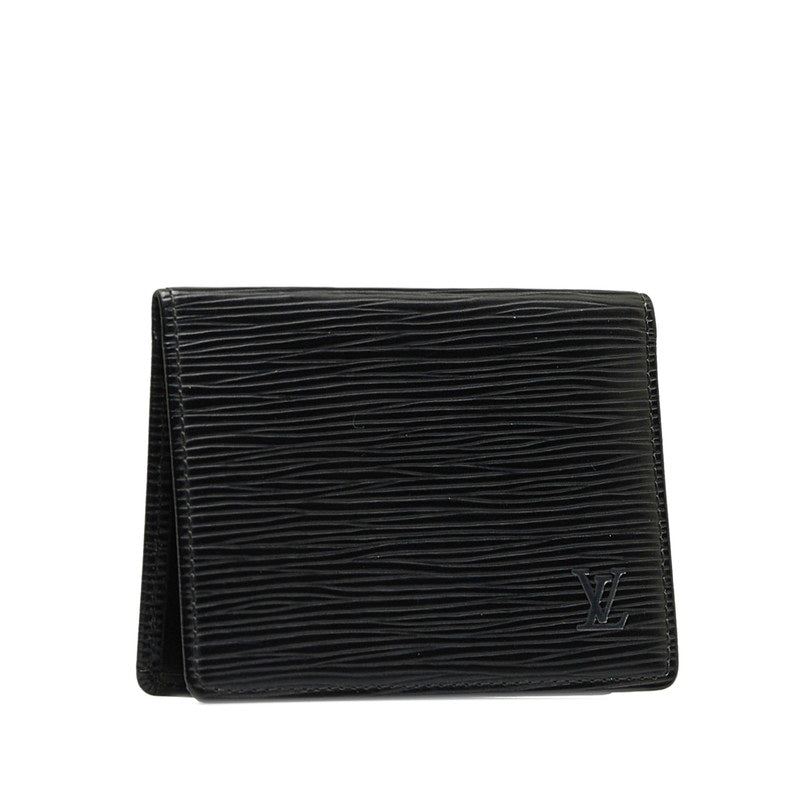 Louis Vuitton Epic Port 2 Cult Vertical Card Case M63202 Noir Black Leather Louis Vuitton