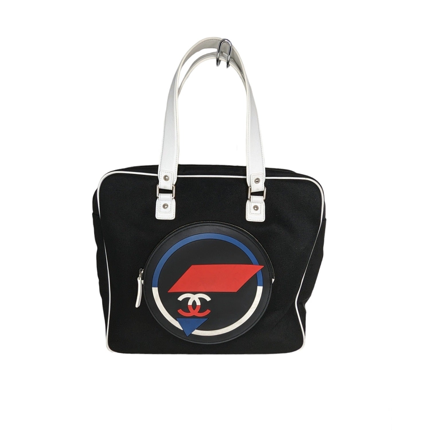 Chanel bag Toile Rubber Leather Large Zipped Airline Shopping Bag
