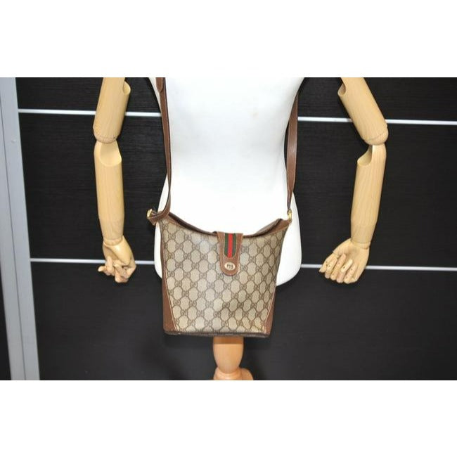Gucci Leather Canvas Tote