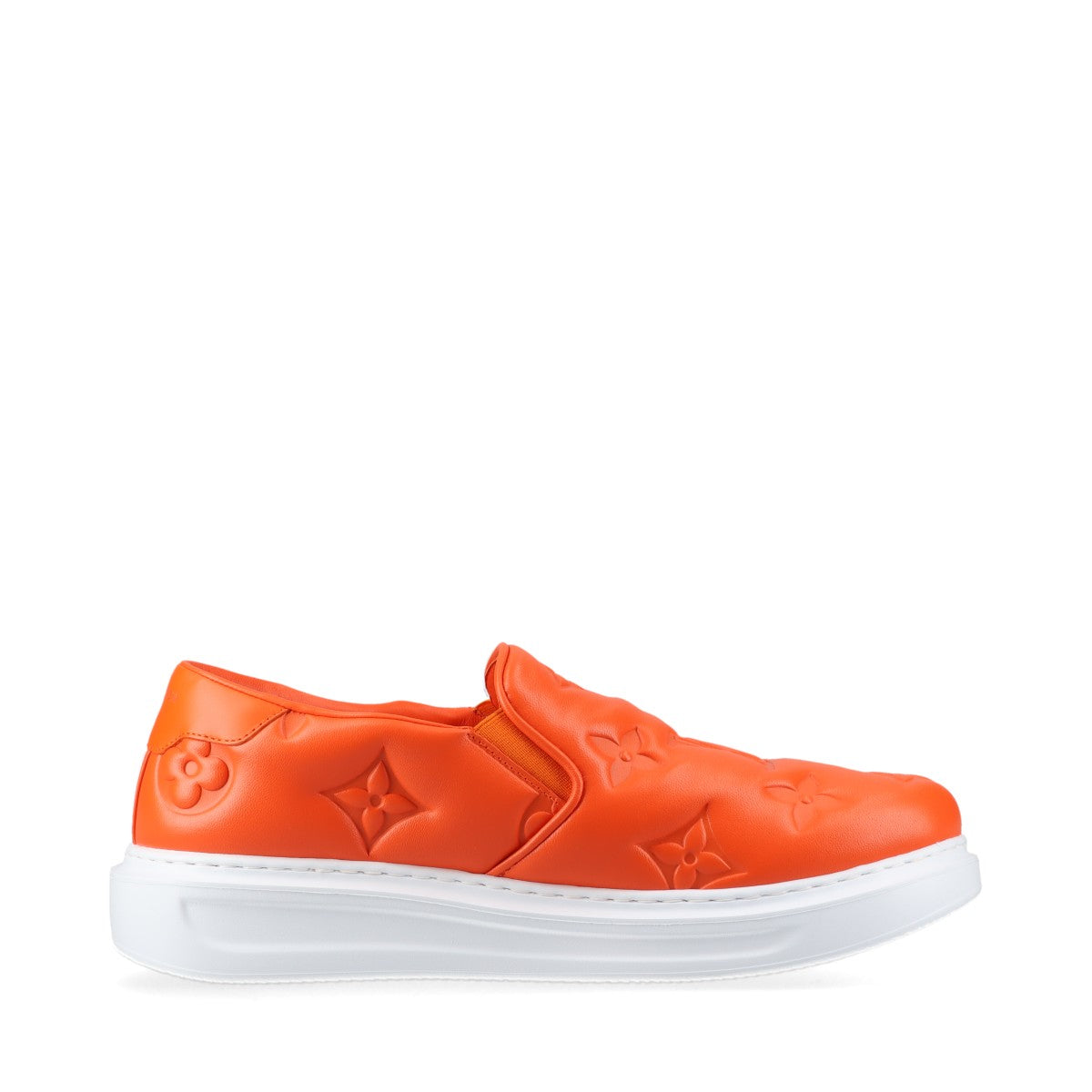 Louis Vuitton Beverly Hills Line 22 Years Leather Slippoon UK8 1/2 Mens Orange LD0242 Monogram Bag 100 Family s