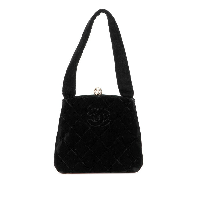 Chanel Coco MatelassÃ© Velour Handbag