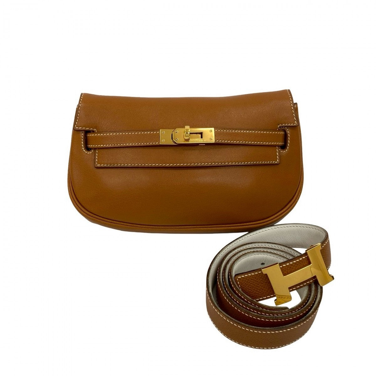 HERMES Sling bag Vogarribar Brown Kelly Move