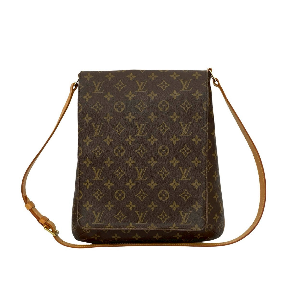 LOUIS VUITTON Shoulder Bag leather Brown Mtte