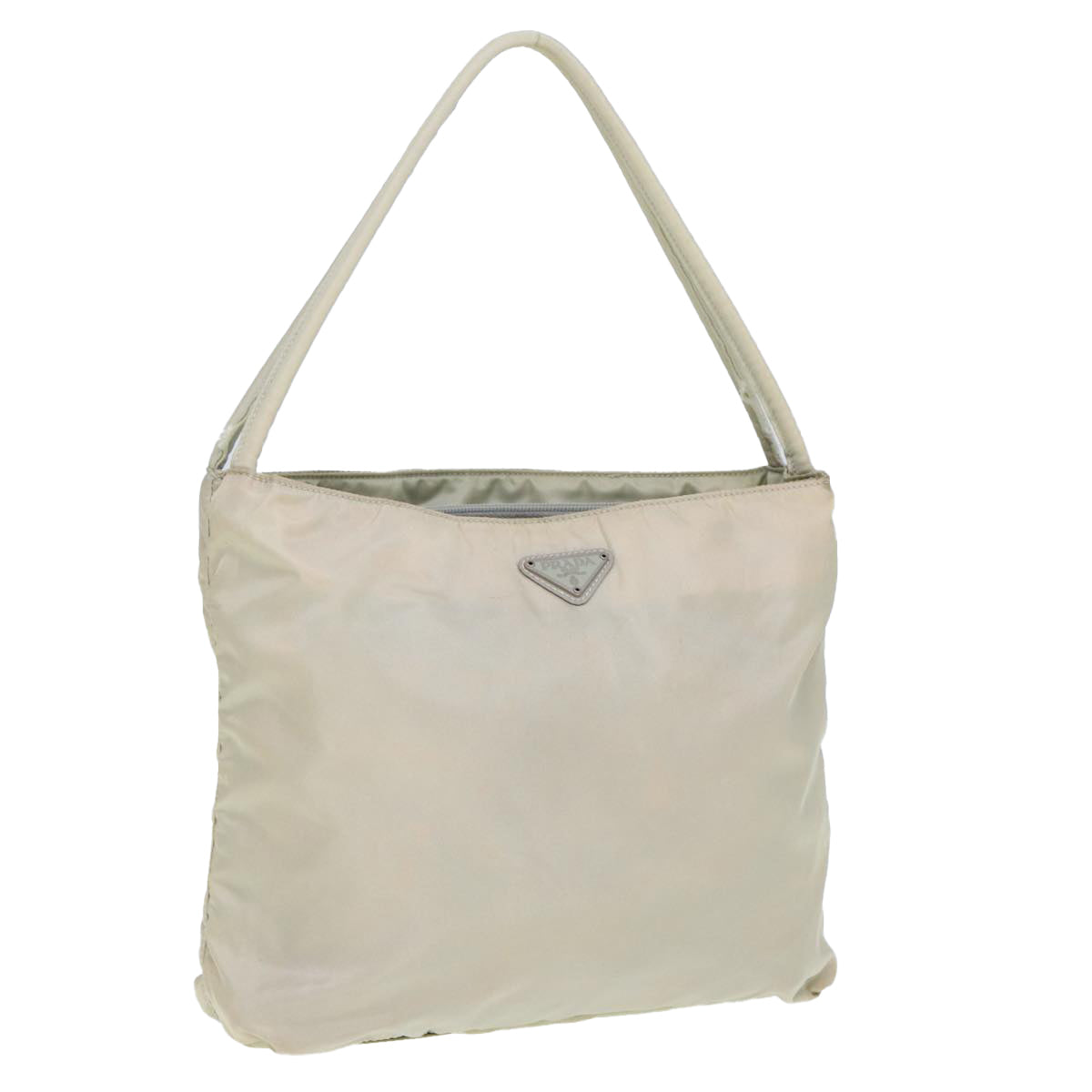 PRADA Nylon Tote Bag White Auth