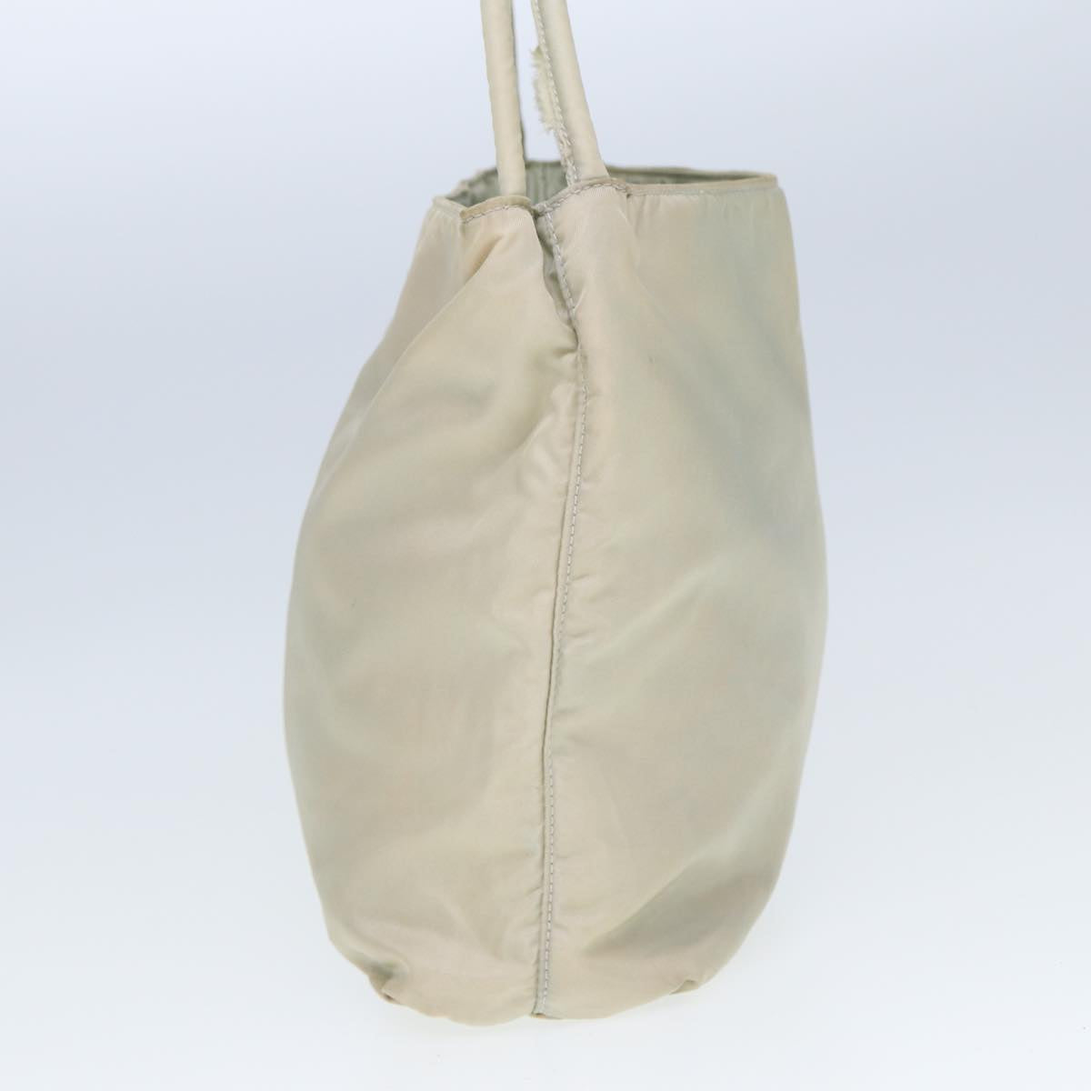 PRADA Nylon Tote Bag White Auth