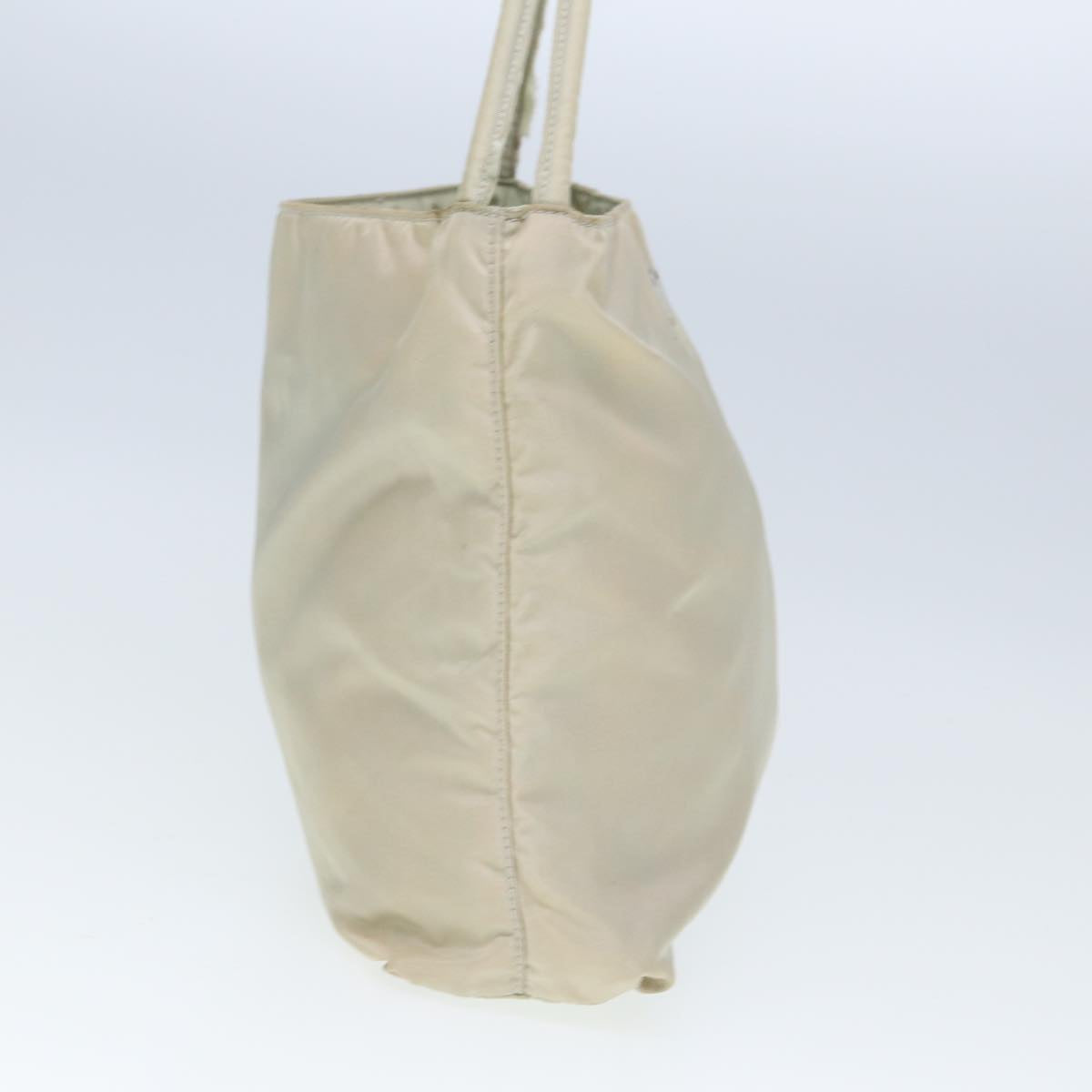 PRADA Nylon Tote Bag White Auth