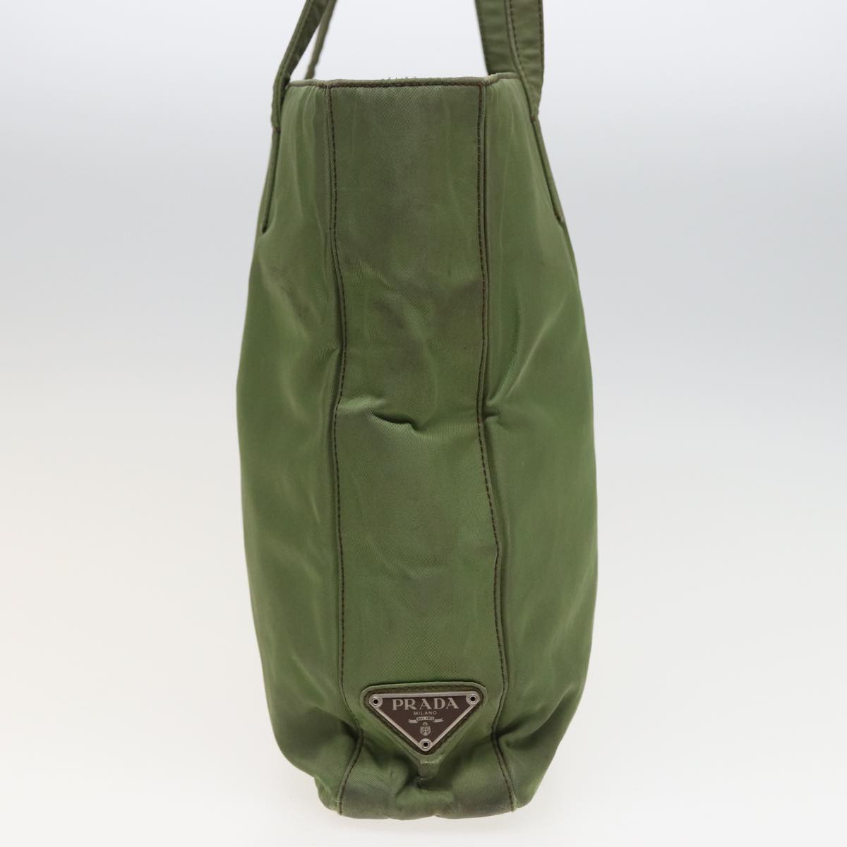 PRADA Tote Bag Nylon Khaki Auth