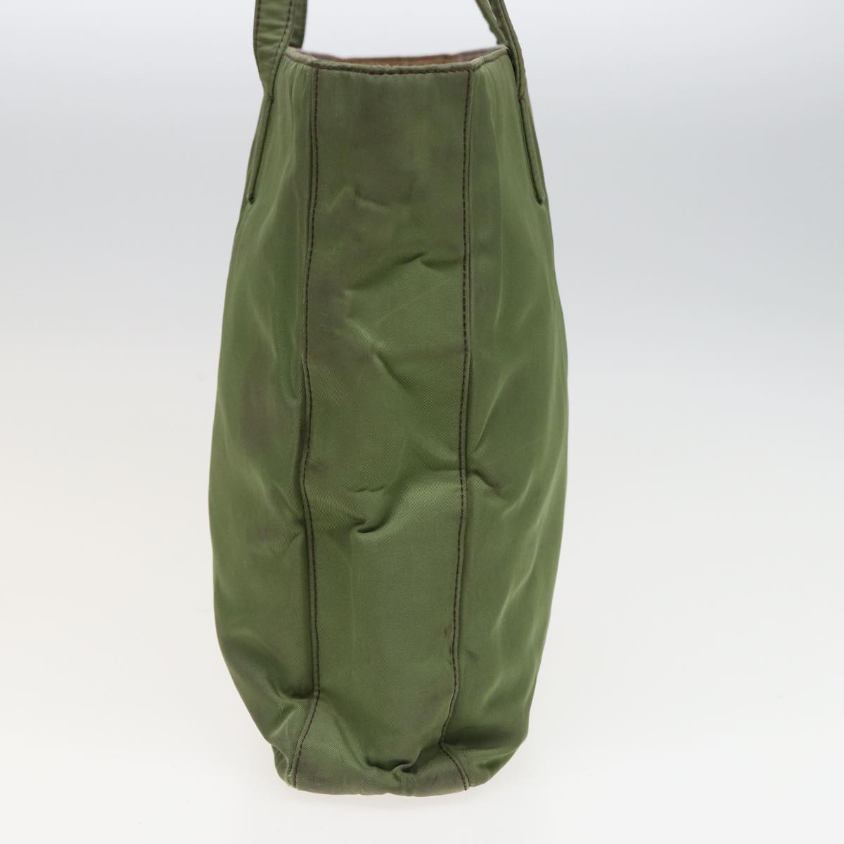 PRADA Tote Bag Nylon Khaki Auth