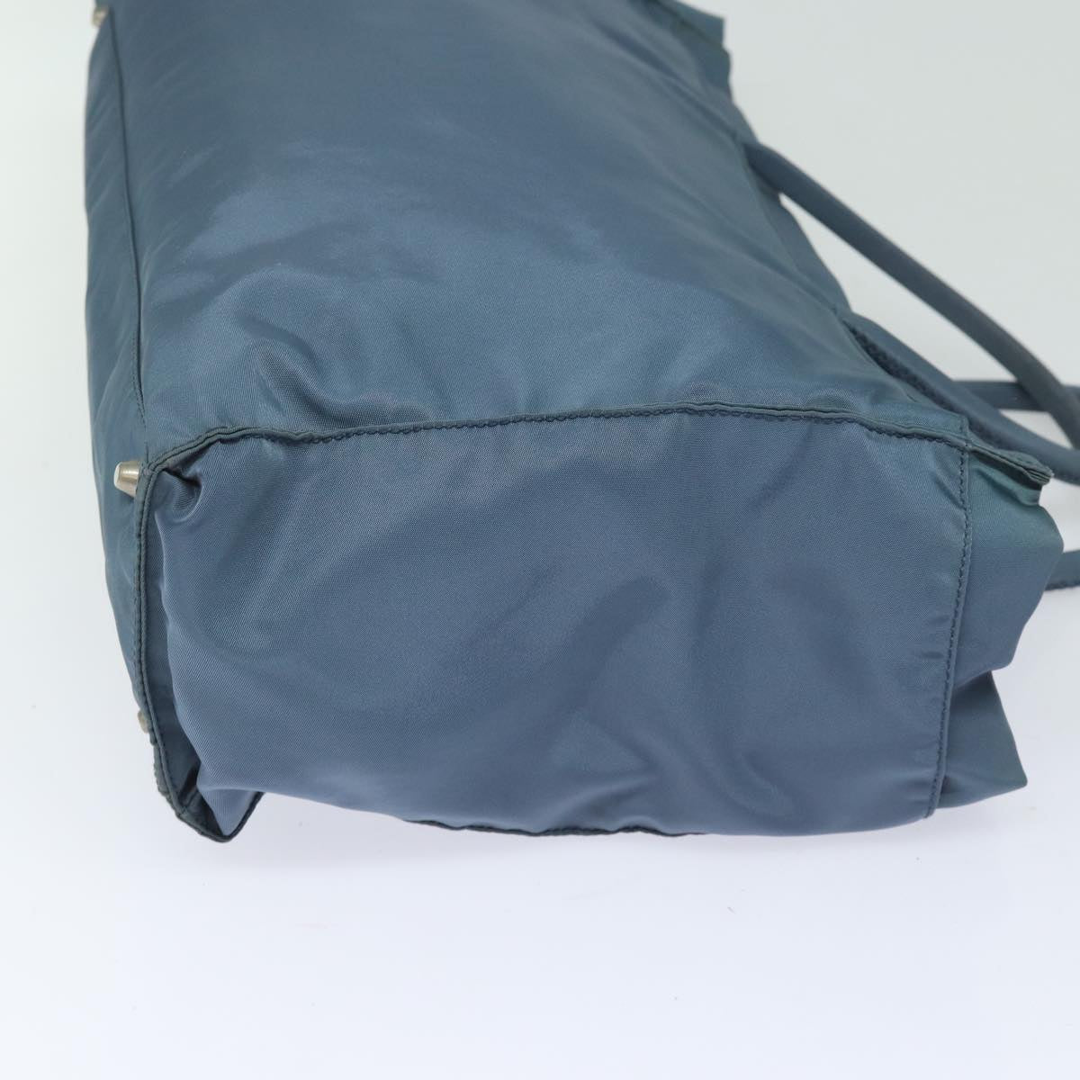 PRADA Tote Bag Nylon Blue Auth