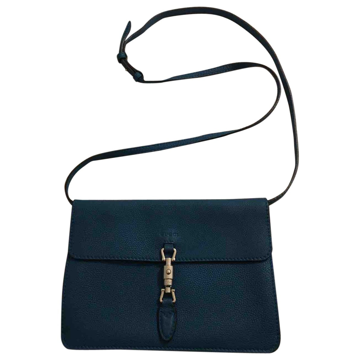 Gucci jackie turquoise leather handbag