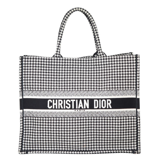 Dior Houndstooth Book Tote