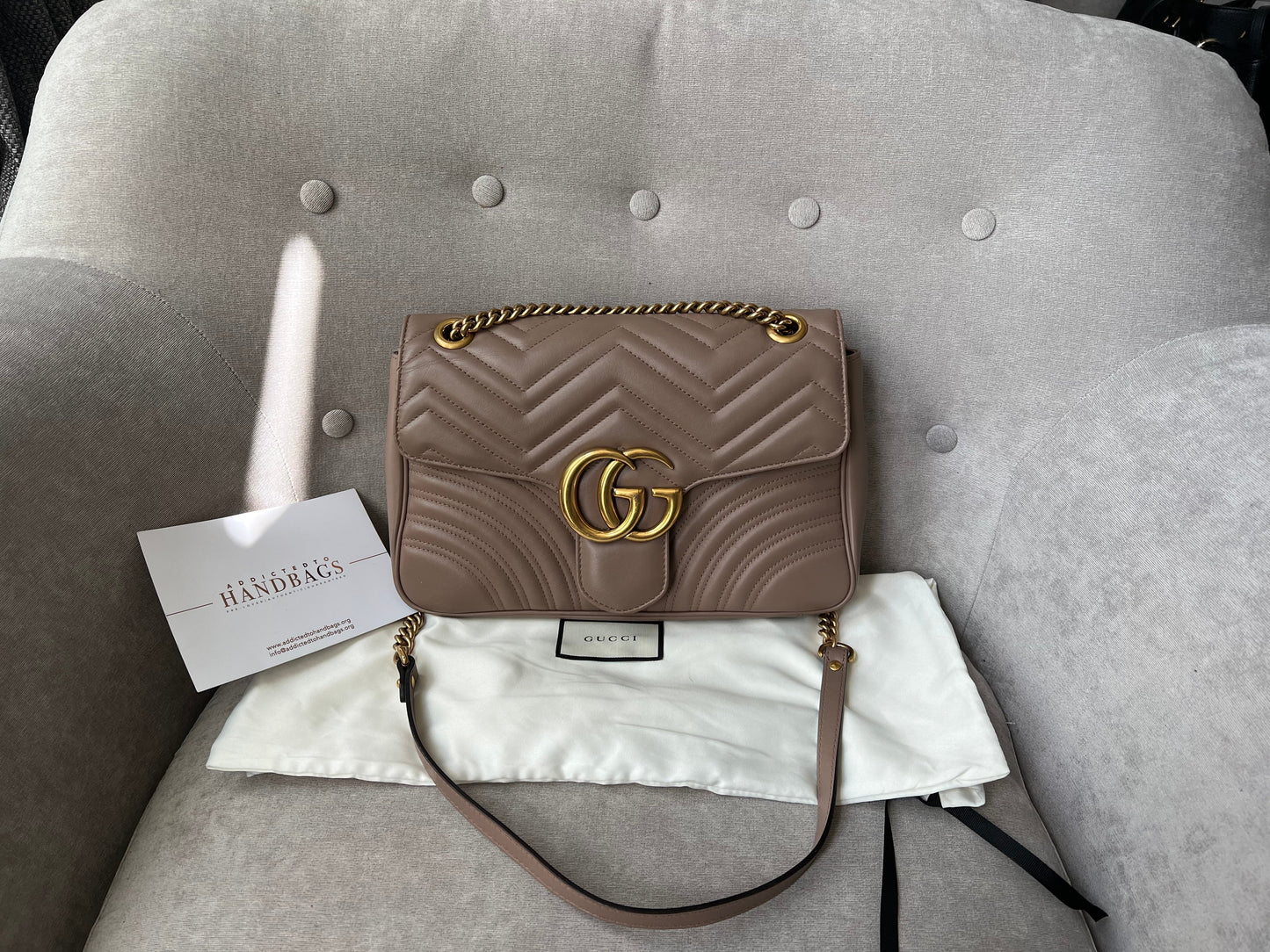 Gucci Chain Leather Shoulder Bag