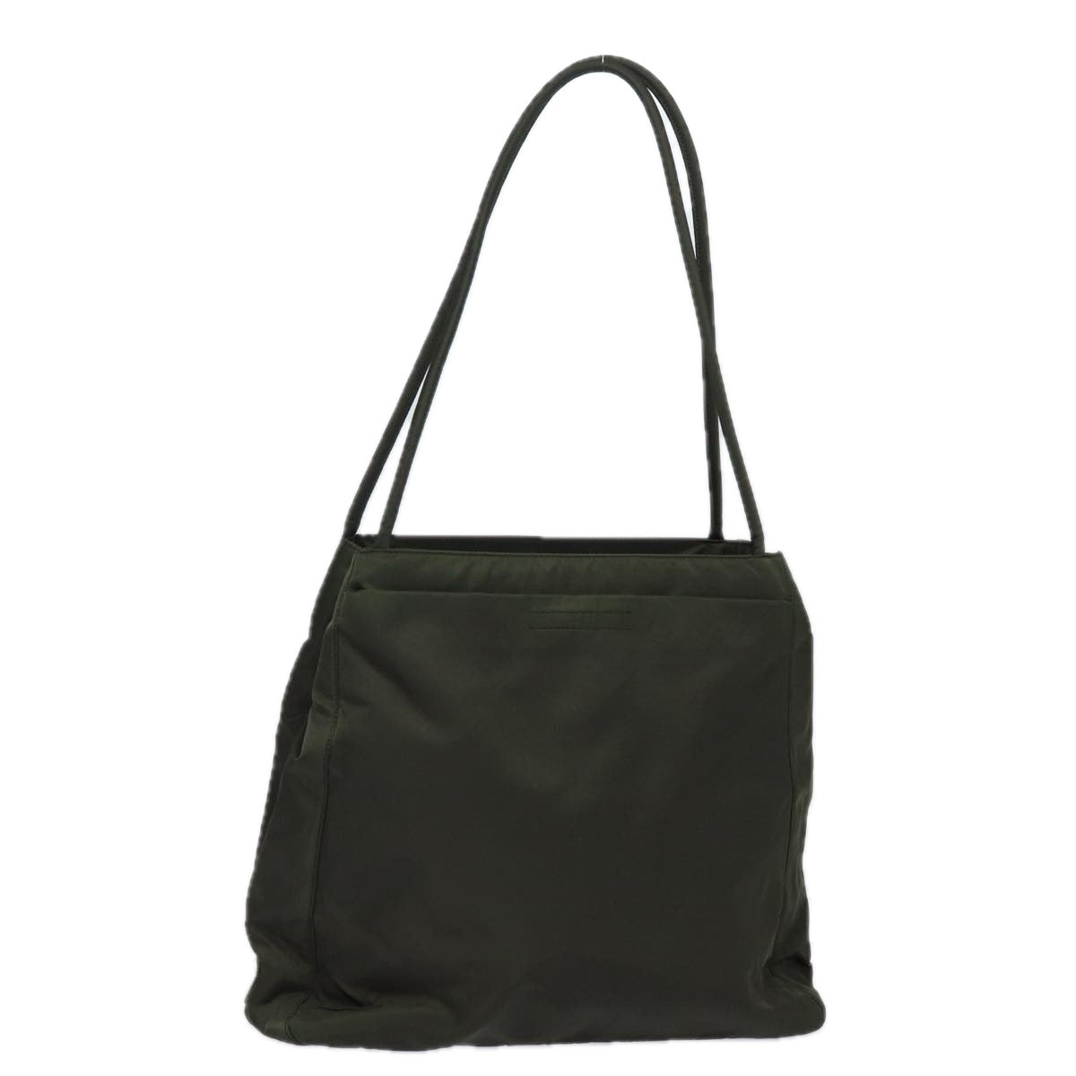 PRADA Shoulder Bag Nylon Khaki Auth
