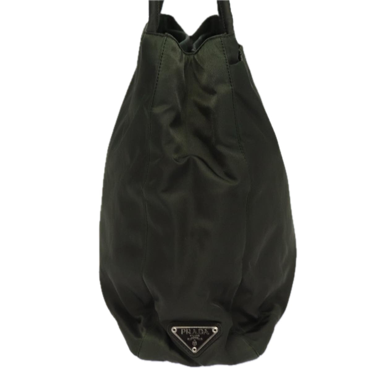 PRADA Shoulder Bag Nylon Khaki Auth