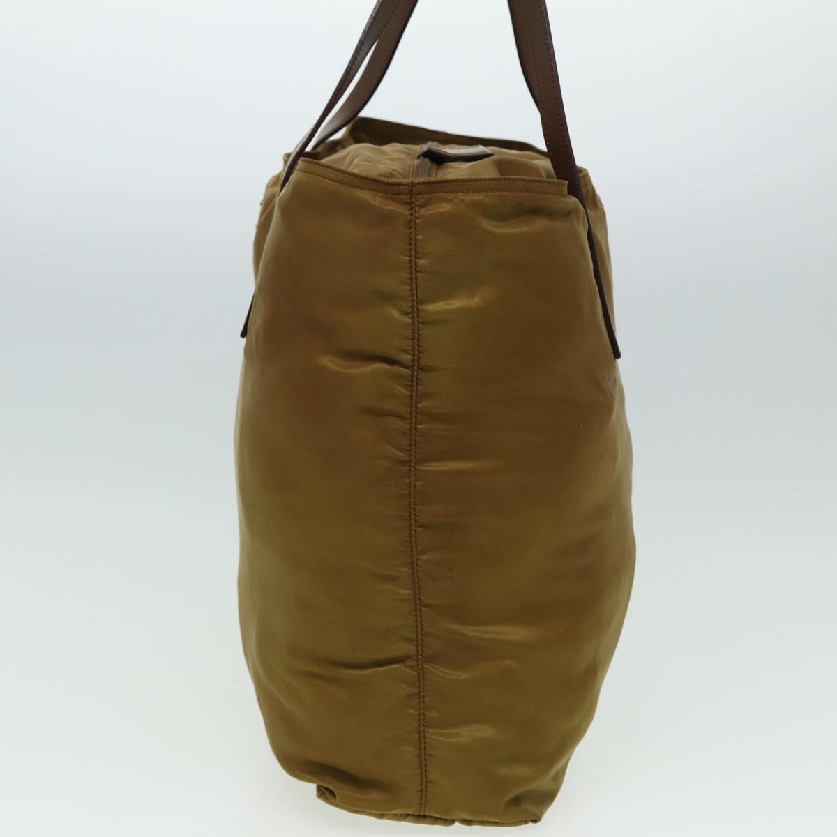 PRADA Shoulder Bag Nylon Khaki Auth