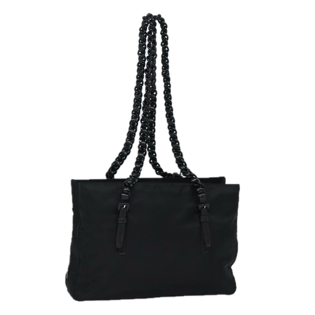 PRADA Shoulder Bag Nylon Black Auth