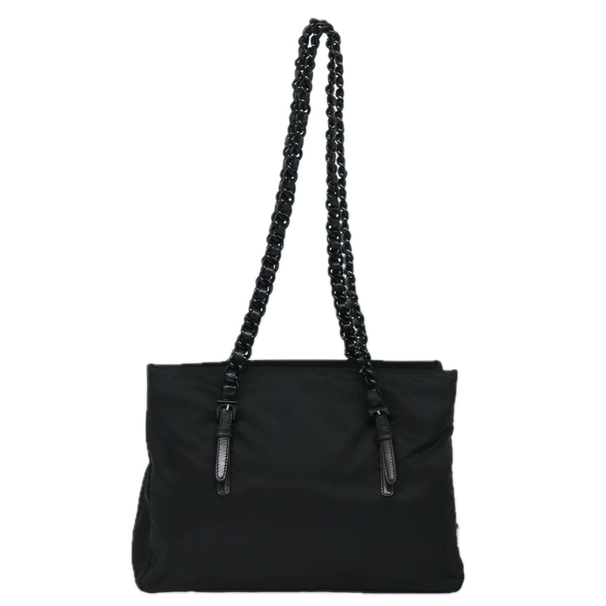 PRADA Shoulder Bag Nylon Black Auth