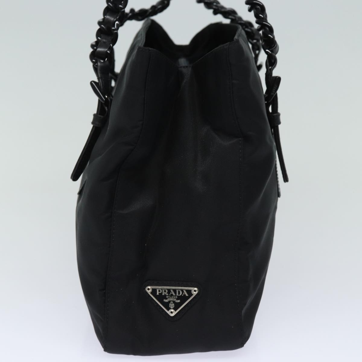 PRADA Shoulder Bag Nylon Black Auth
