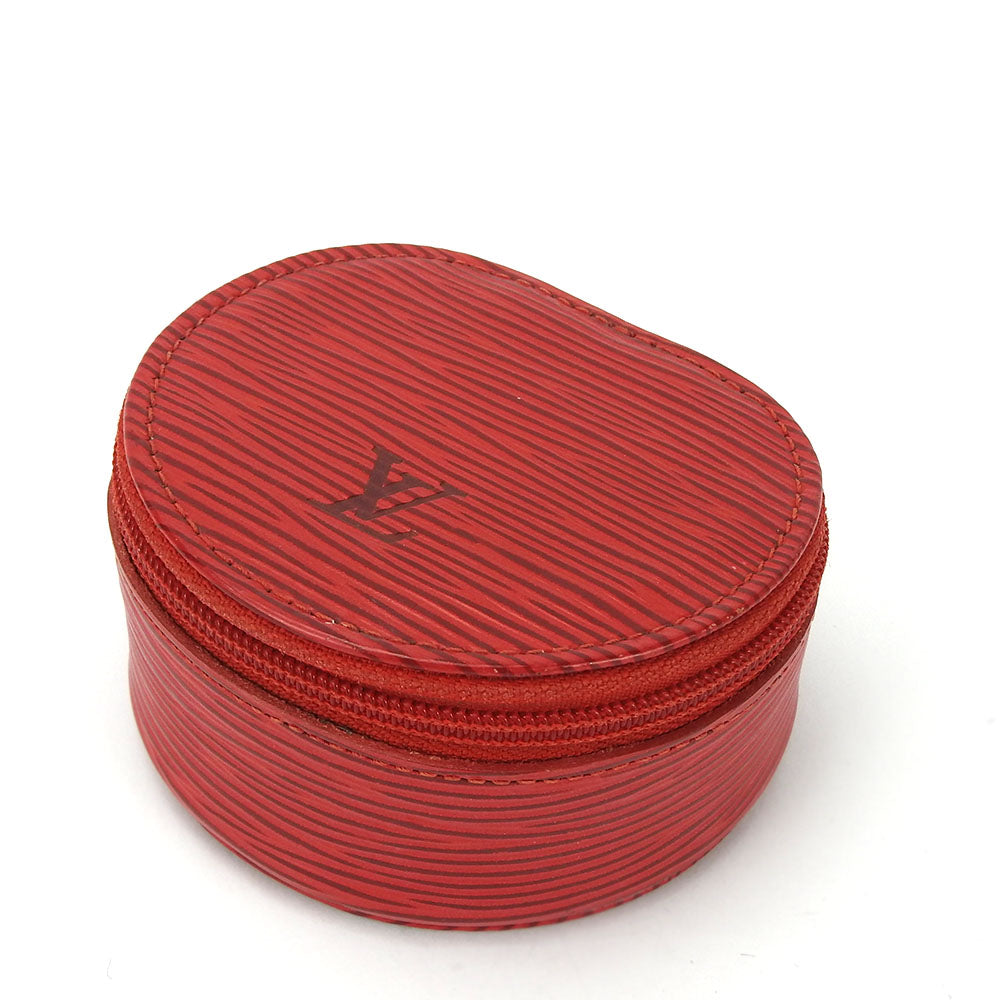 LOUIS VUITTON Accessory pouch Epi Leather Castilian red Ecran Bijoux unisex(Unisex)
