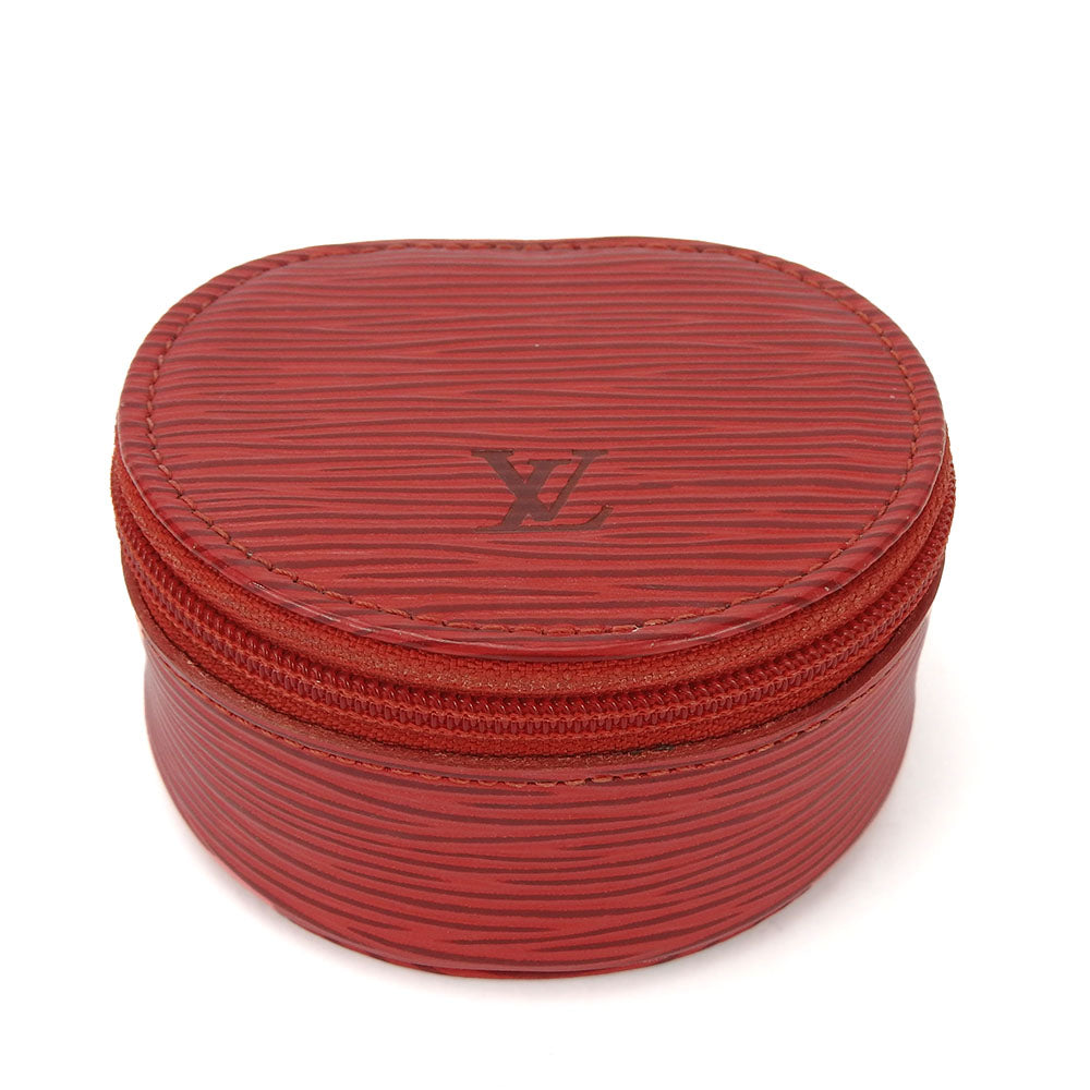 LOUIS VUITTON Accessory pouch Epi Leather Castilian red Ecran Bijoux unisex(Unisex)