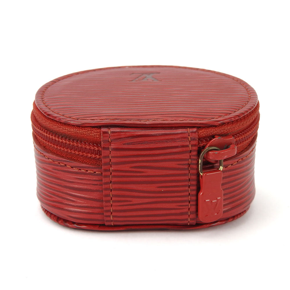 LOUIS VUITTON Accessory pouch Epi Leather Castilian red Ecran Bijoux unisex(Unisex)