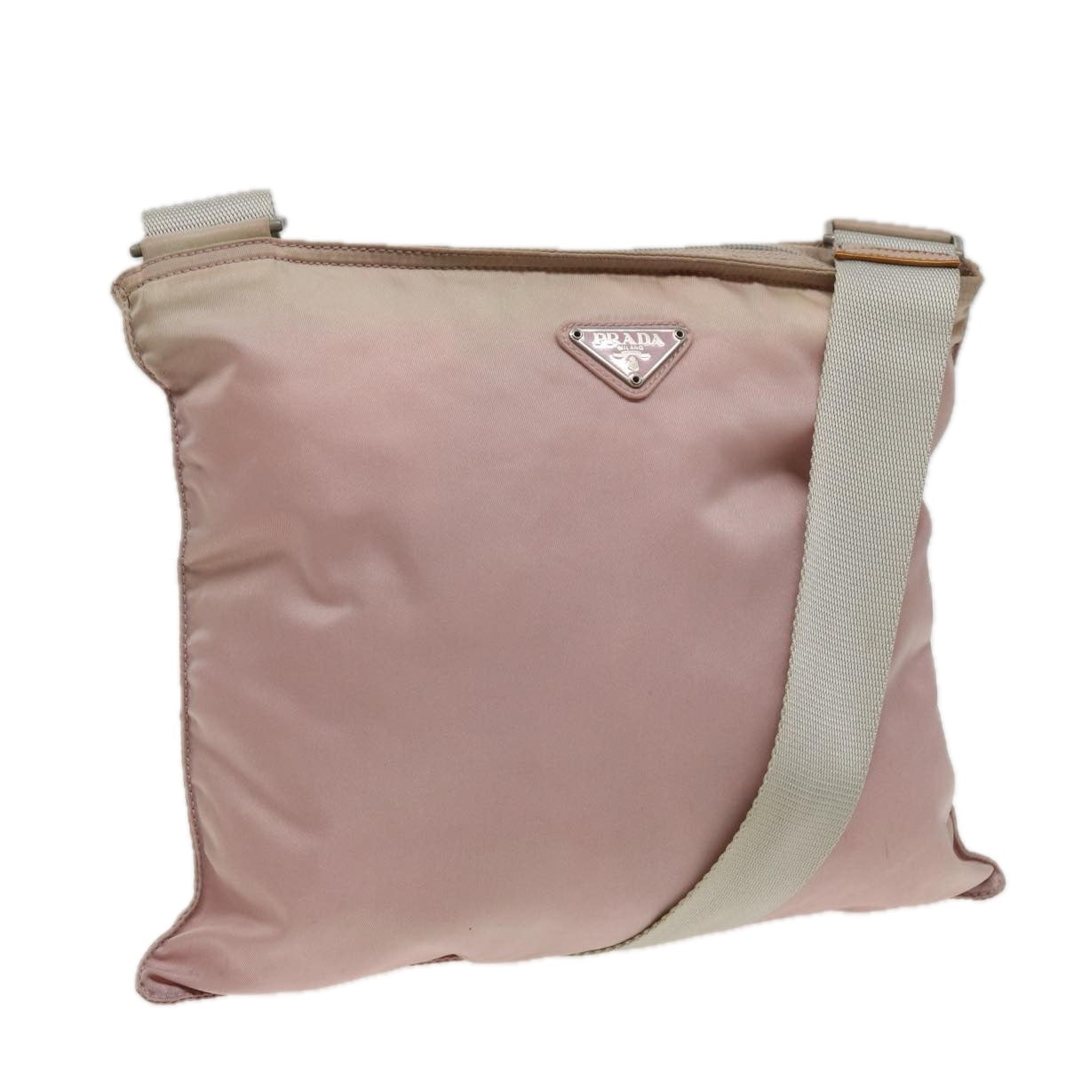 PRADA Shoulder Bag Nylon Pink Auth