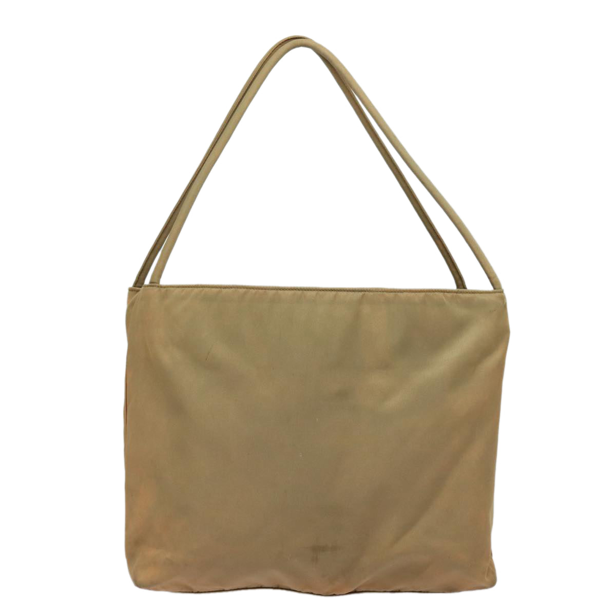 PRADA Shoulder Bag Nylon Beige Auth