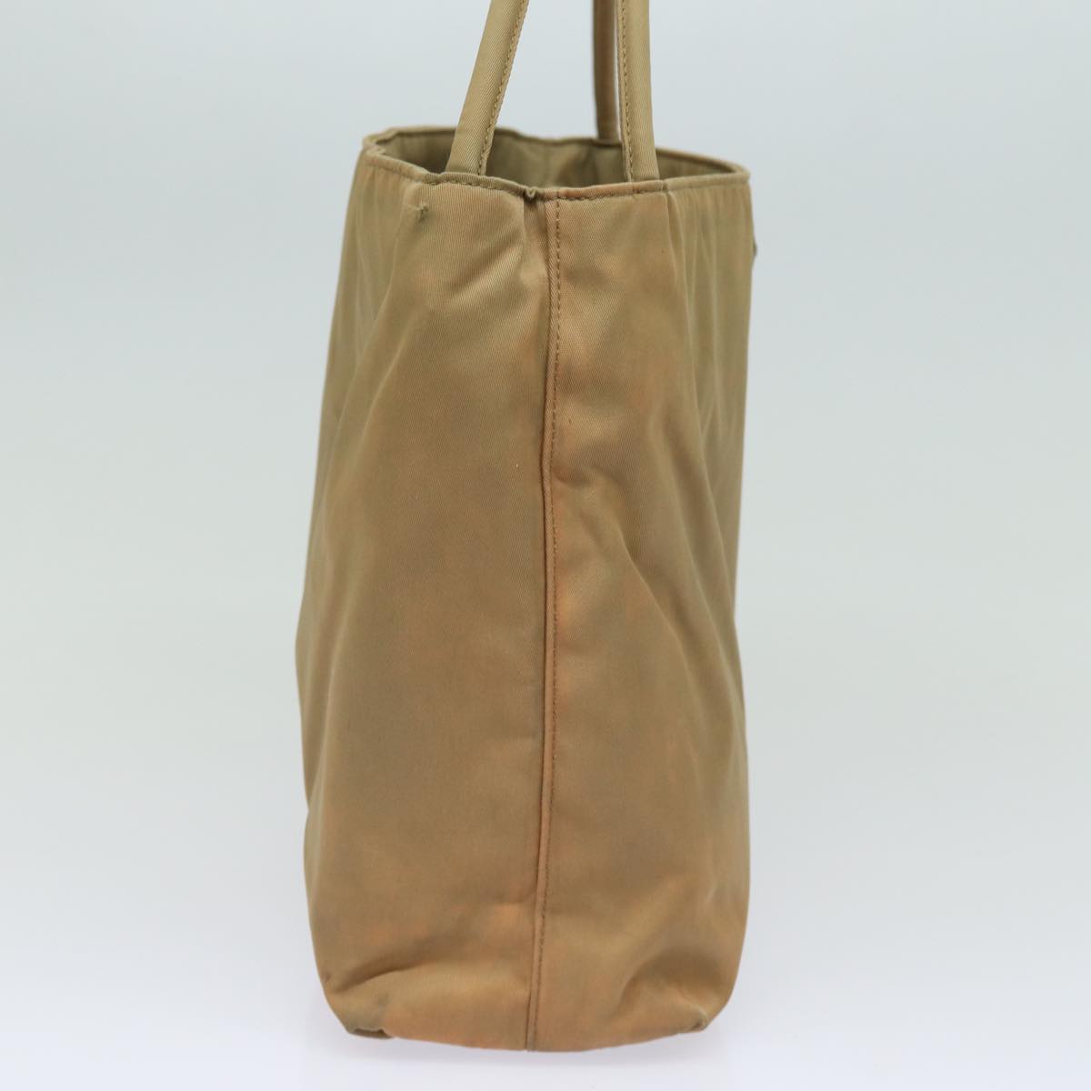 PRADA Shoulder Bag Nylon Beige Auth