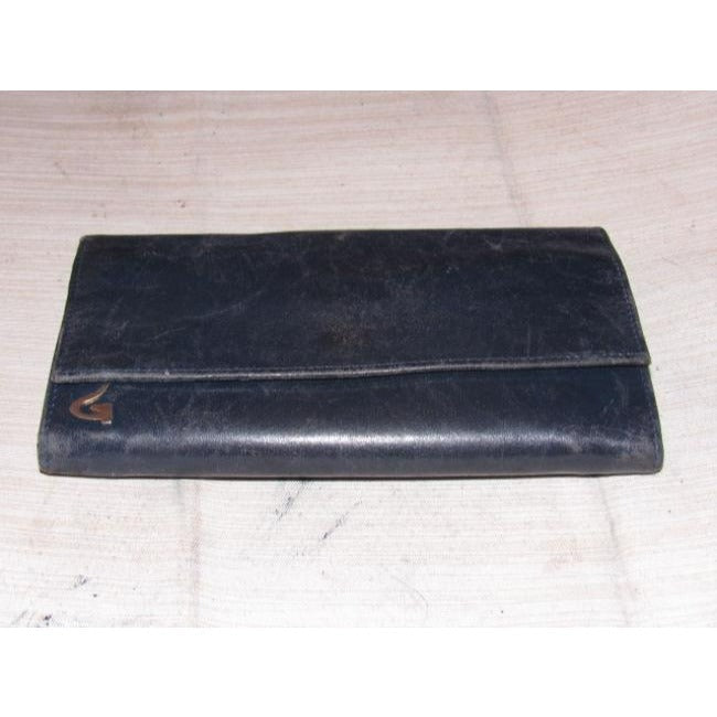 Gucci Navy Blue Leather Wallet