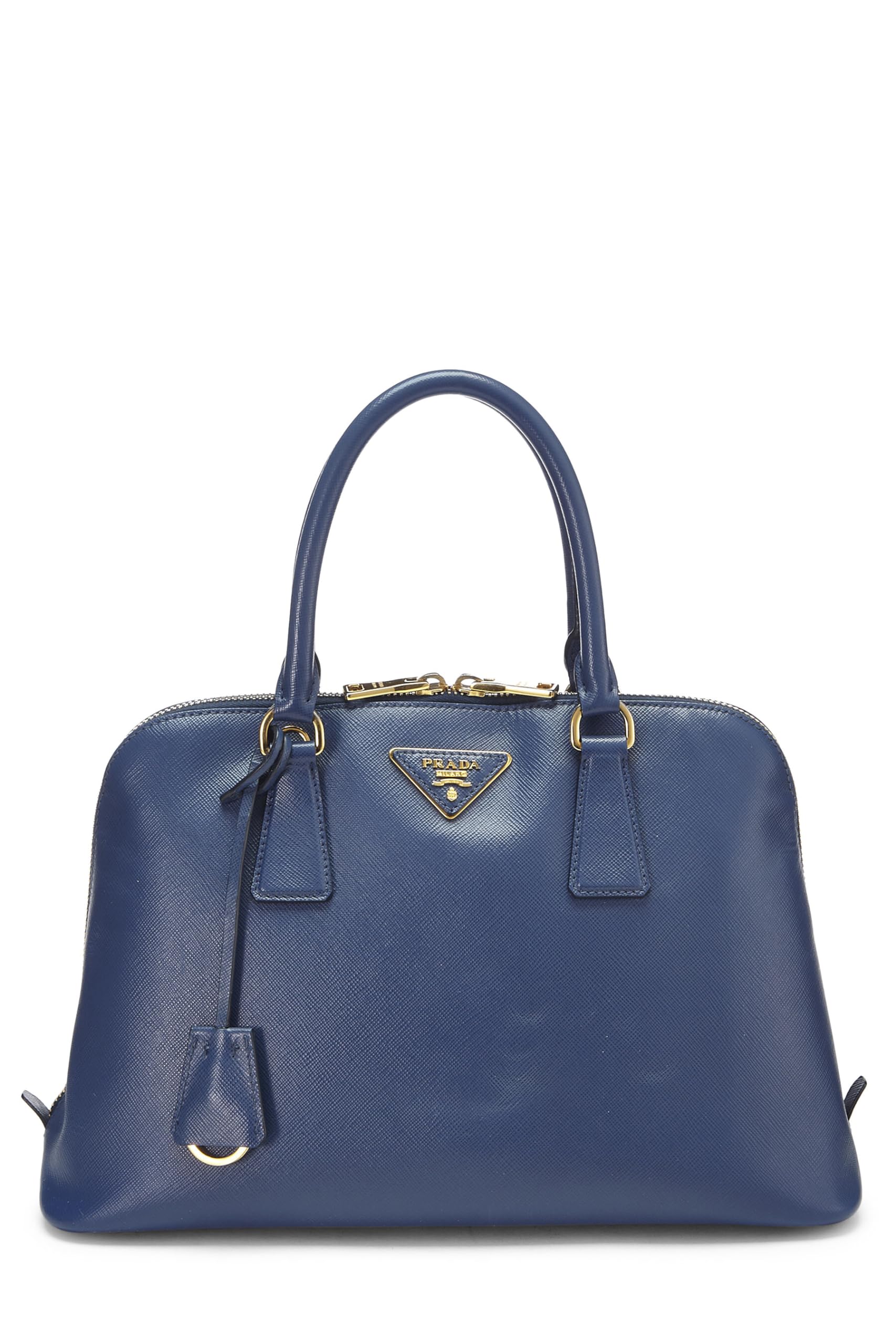 Prada, Blue Saffiano Promenade Medium, Blue Luxury Handbag