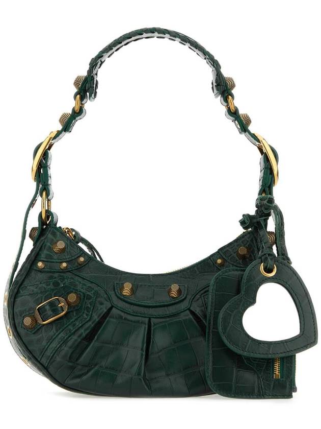 Luxury Balenciaga Trending 2026 Le Cagole XS Shoulder Bag Dark Green