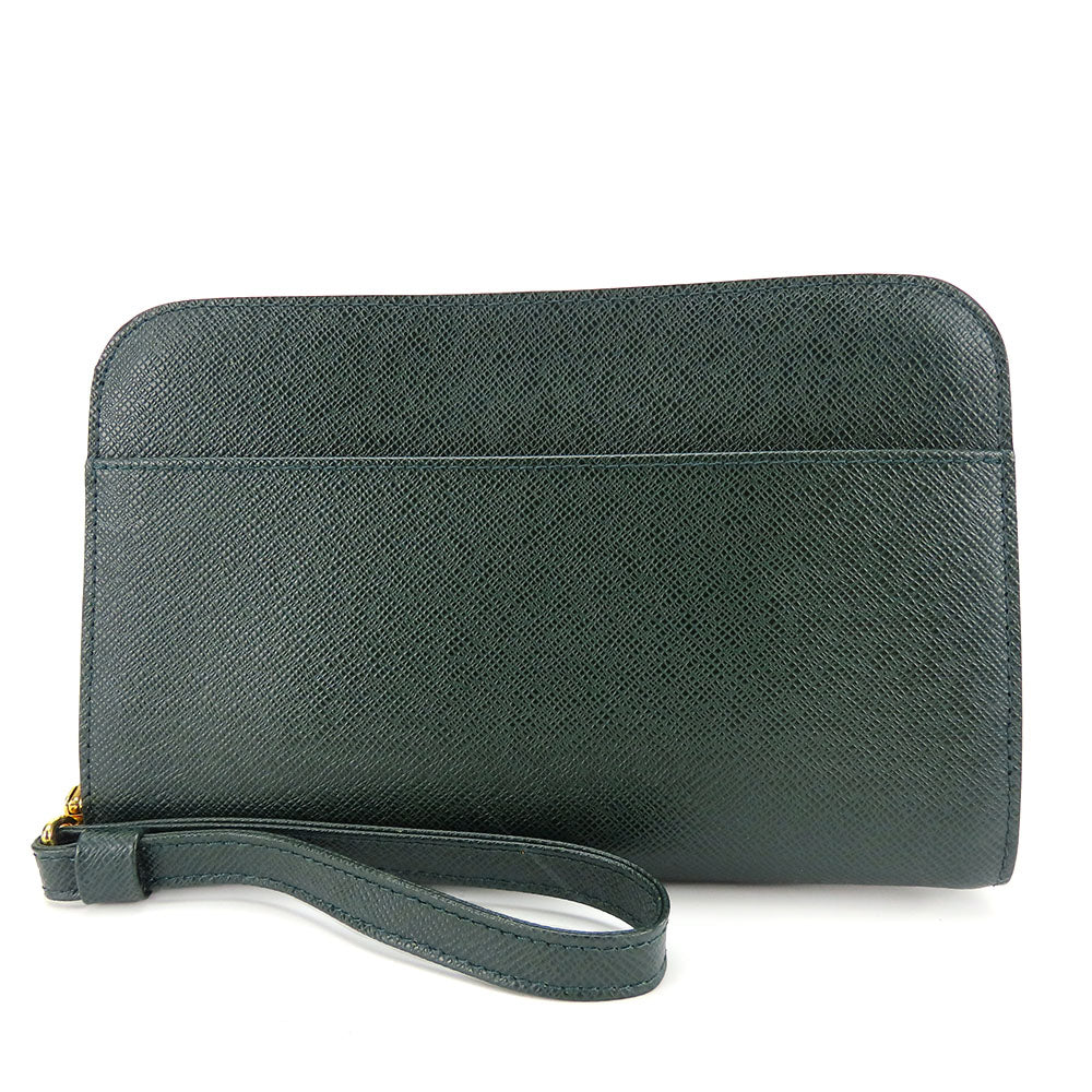 LOUIS VUITTON business bag M30184 Taiga green Baikal mens