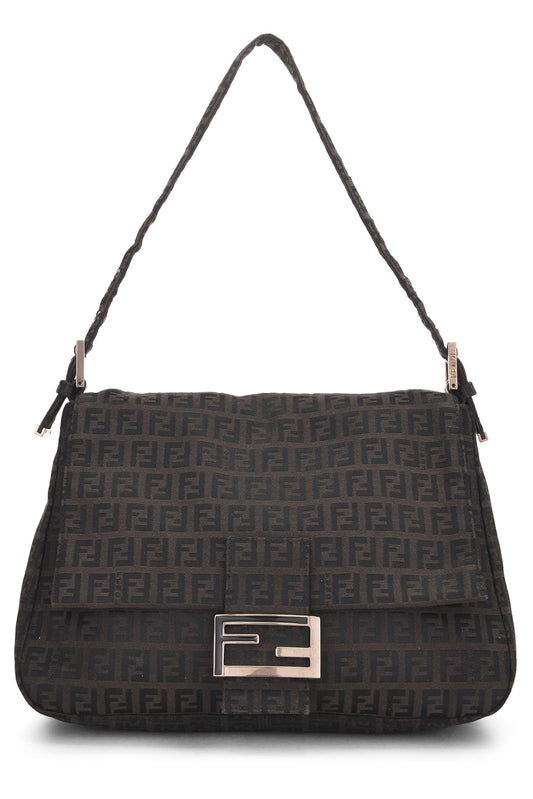 Fendi, Brown Zucchino Canvas Mama, Brown