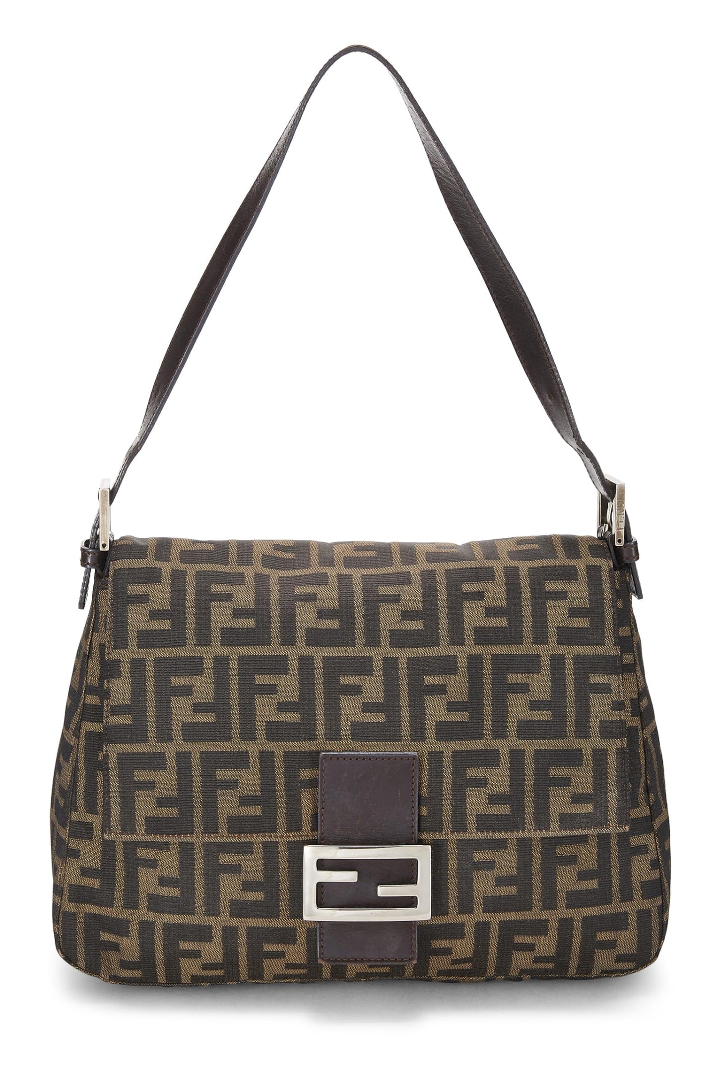 Fendi, Brown Zucca Canvas Mama, Brown