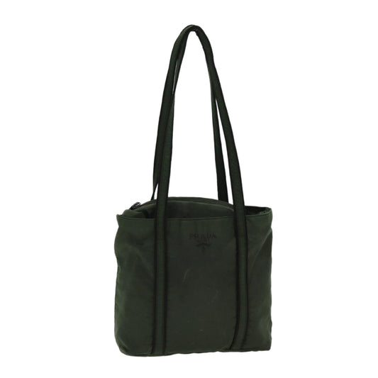 PRADA Shoulder Bag Nylon Khaki Auth