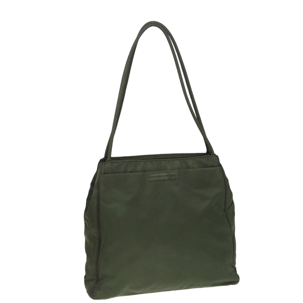PRADA Shoulder Bag Nylon Khaki Auth