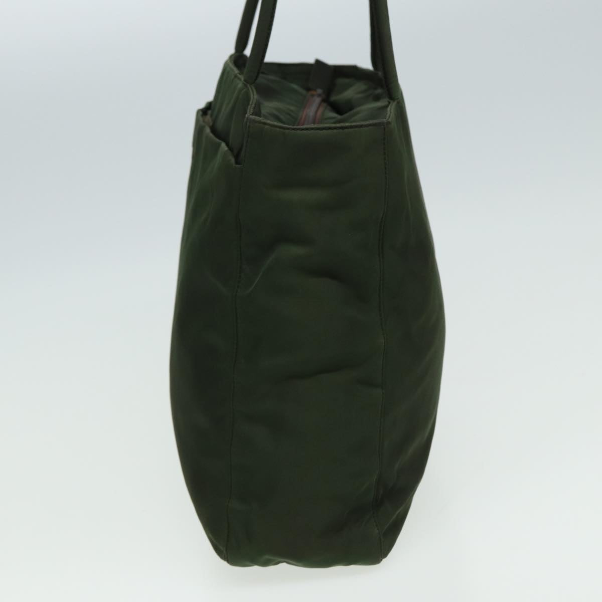 PRADA Tote Bag Nylon Khaki Auth