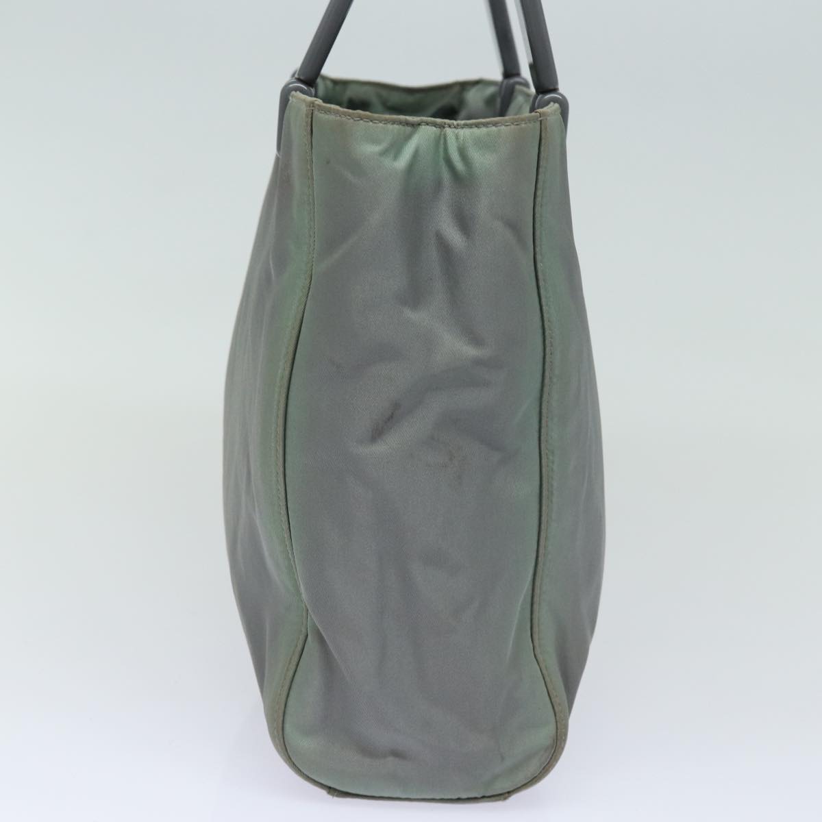 PRADA Hand Bag Nylon Gray Auth