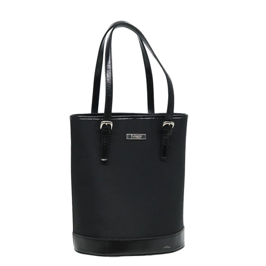 BurberrySs Blue Label Hand Bag Nylon Black Auth 81857