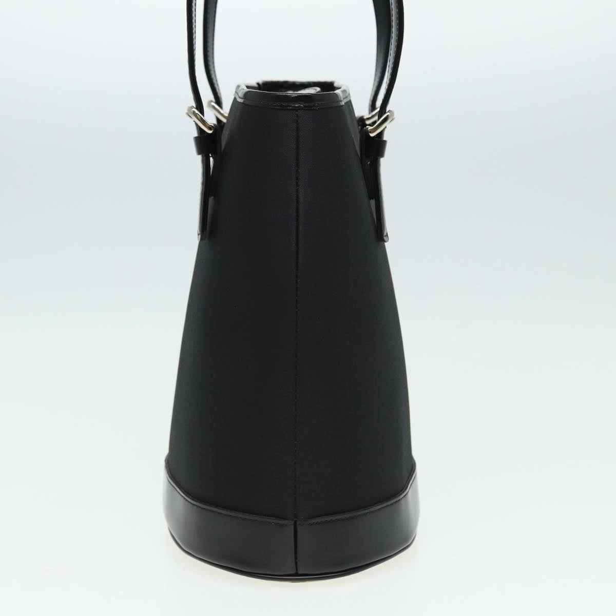 BurberrySs Blue Label Hand Bag Nylon Black Auth 81857