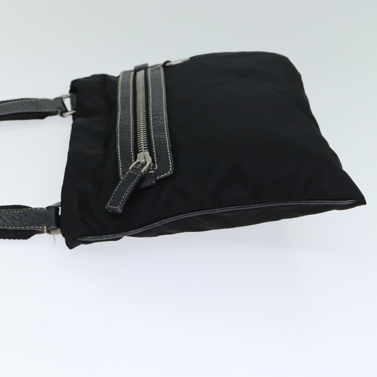 PRADA Shoulder Bag Nylon Black Auth
