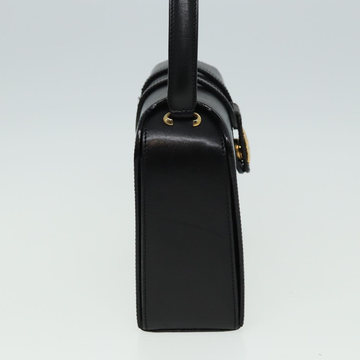 Luxury CELINE Hand Bag Leather Black 81877