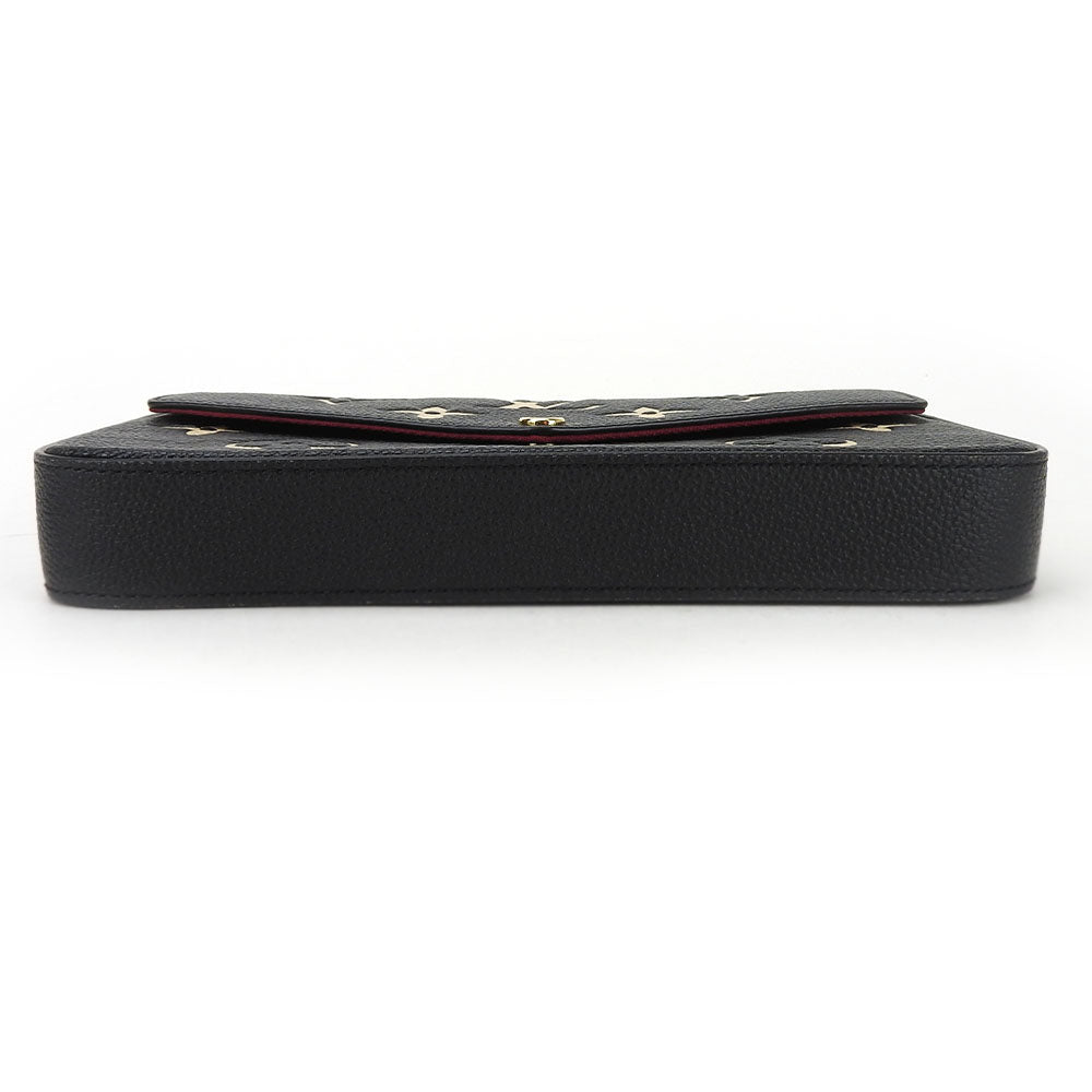 LOUIS VUITTON Shoulder Bag Monogram Ann Platt black Pochette Felice