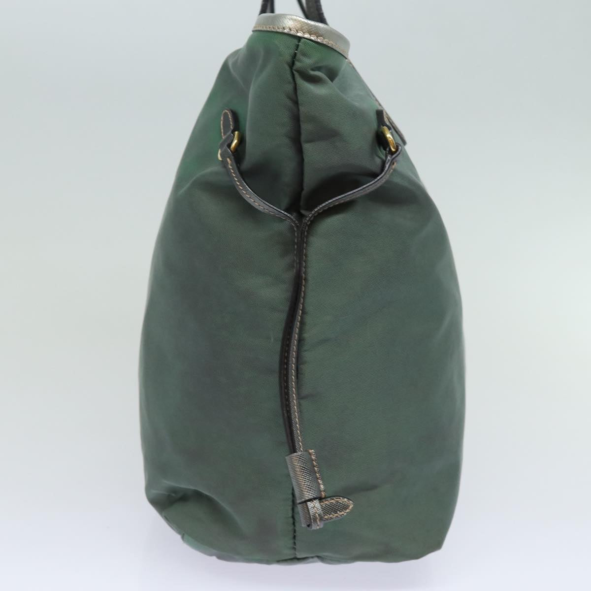 PRADA Tote Bag Nylon Green Auth
