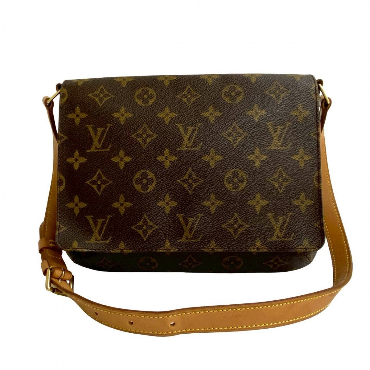 LOUIS VUITTON Shoulder Bag Epi Leather Brown Monogram Mtte tango short Women